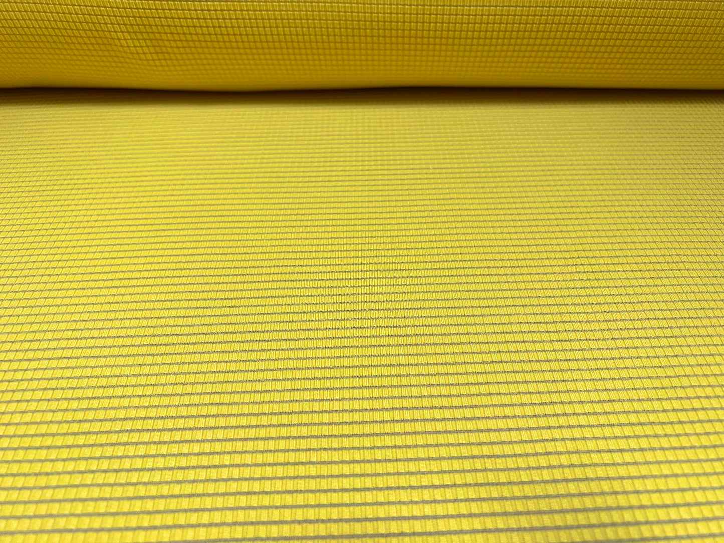 Stretch single jersey fashion fabric, per metre - geometric burnout - yellow