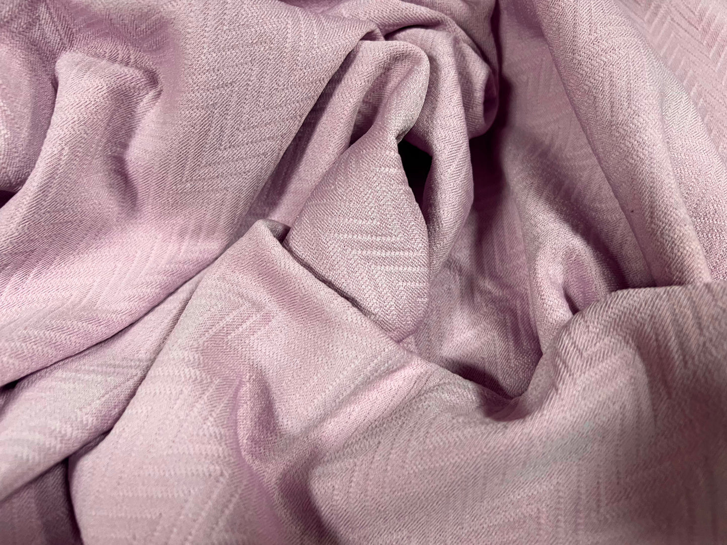 Stretch spandex Double Jersey fabric, per metre - herringbone jacquard - lilac