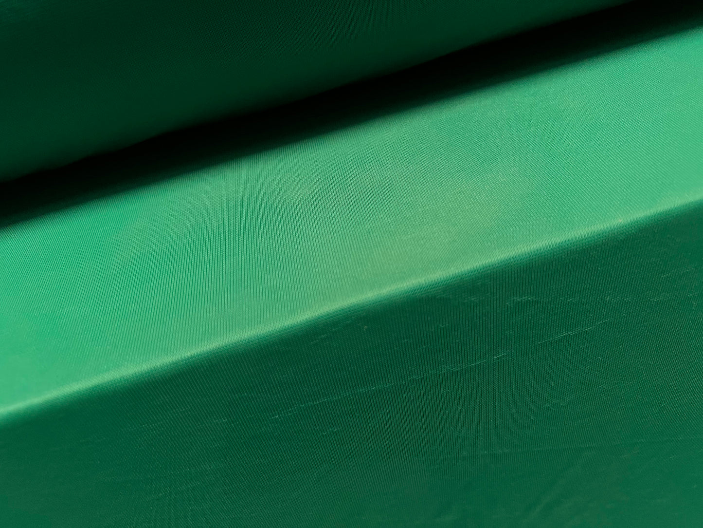 Chiffon jersey fabric, per metre - plain - emerald green
