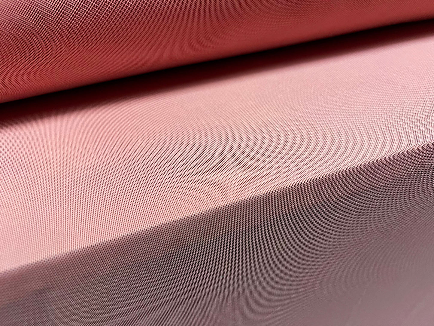 Power mesh net stretch spandex fabric, per metre - plain - cameo pink