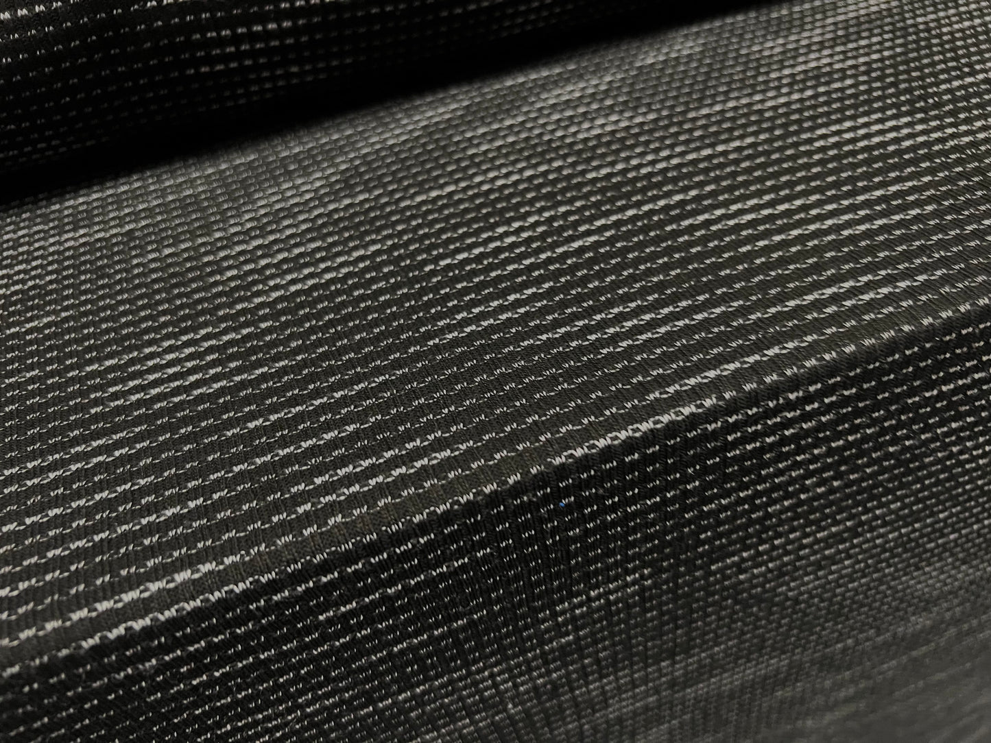 Knitwear jersey fabric, per metre - slub - black & grey