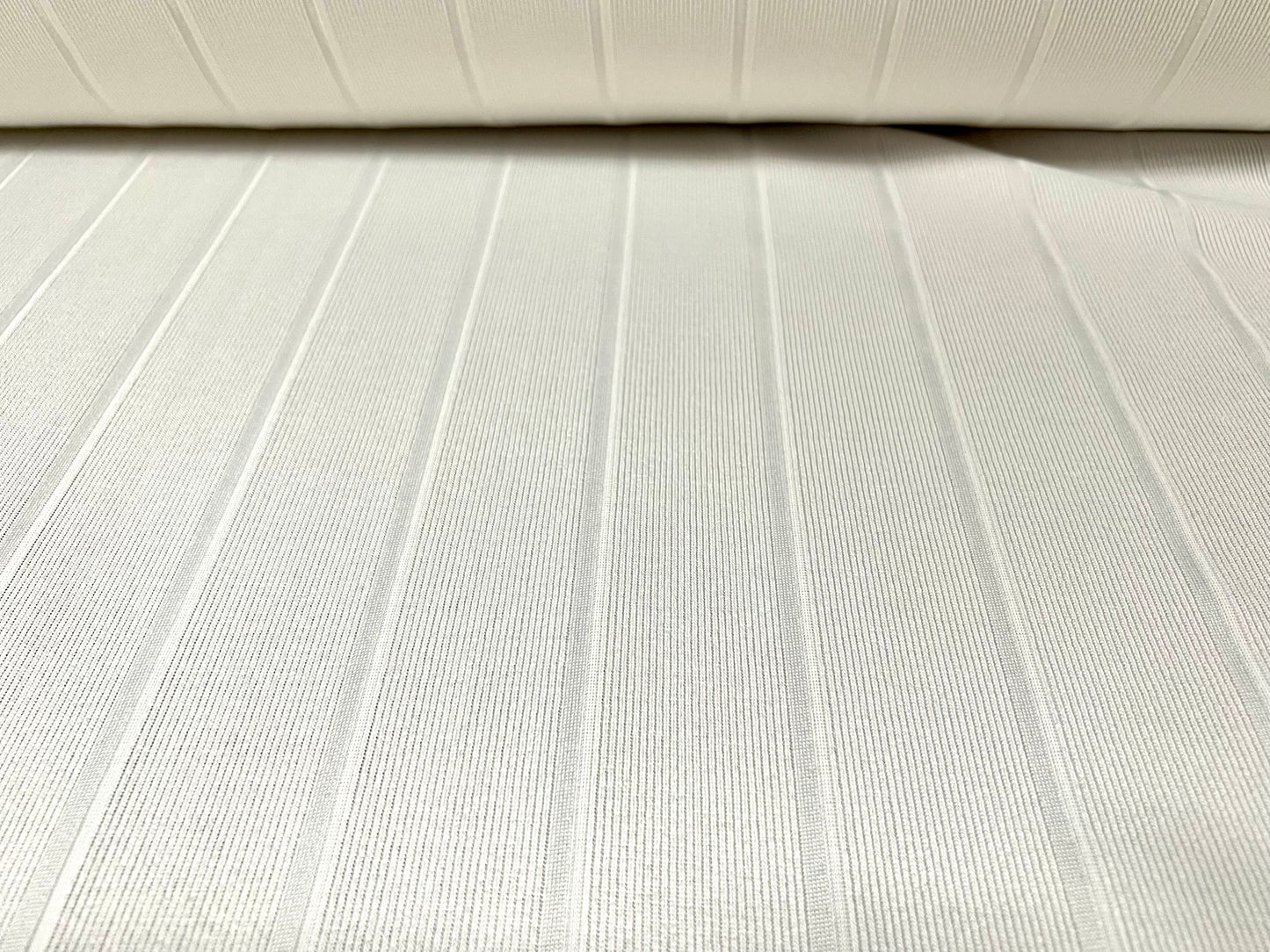 Bandage rib stretch spandex bodycon jersey fabric, per metre - plain - ivory