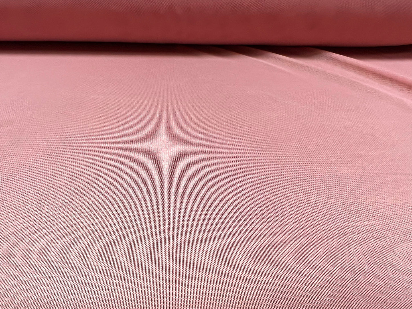 Power mesh net stretch spandex fabric, per metre - plain - cameo pink