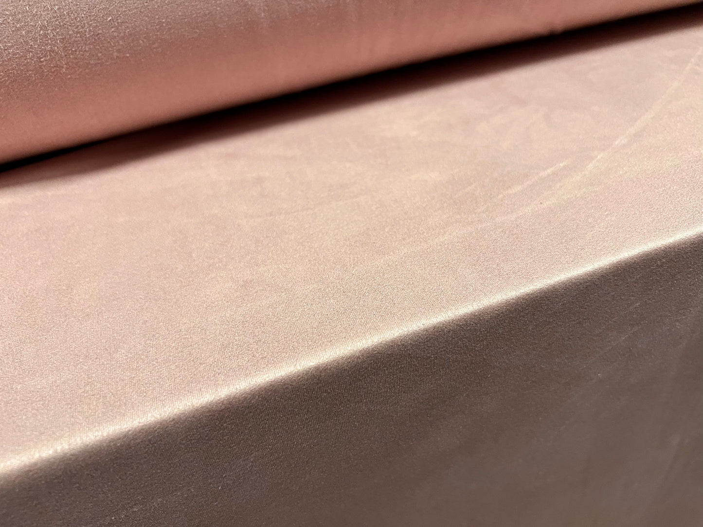 Suedette spandex stretch jersey fabric, per metre - plain - dusky pink