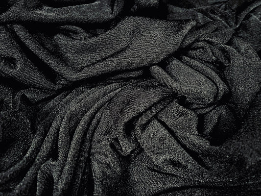 Slinky Stretch spandex jersey fabric, per metre - plain - black