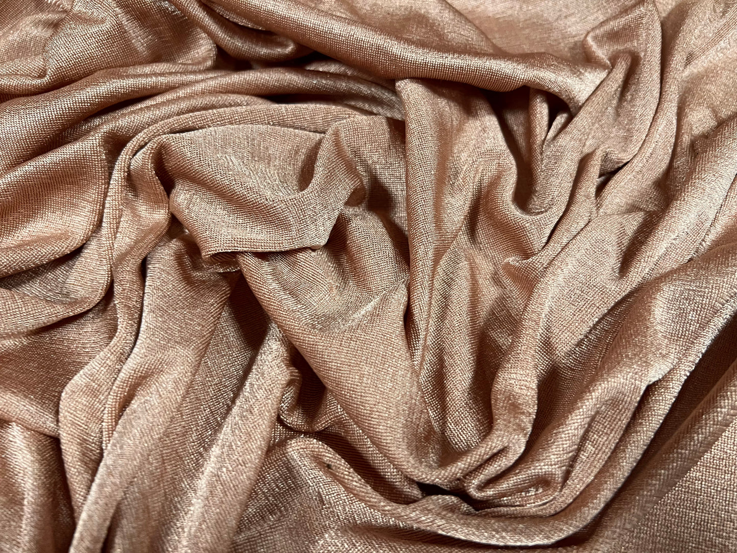 Slinky Stretch spandex jersey fabric, per metre - plain - dusky nude