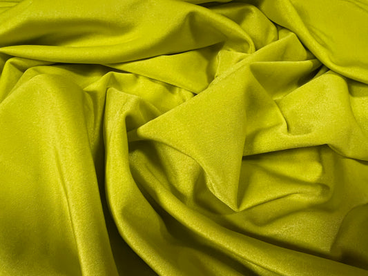 Swimwear stretch spandex jersey fabric, per metre - plain - lime green