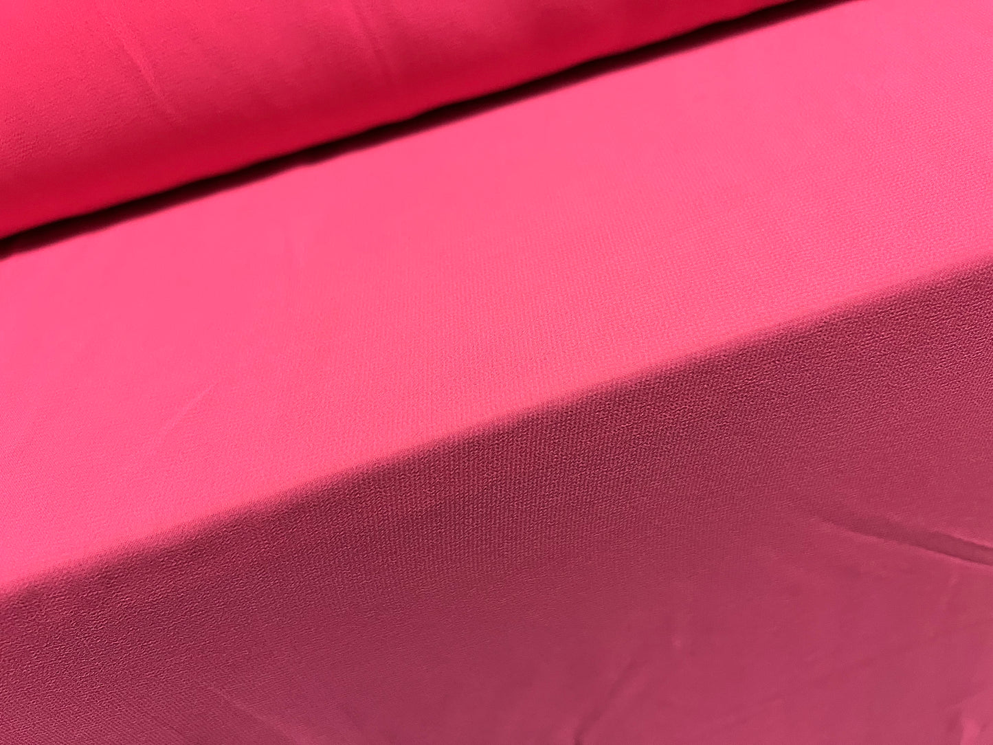 Chiffon woven dress fabric, per metre - plain - fuchsia pink