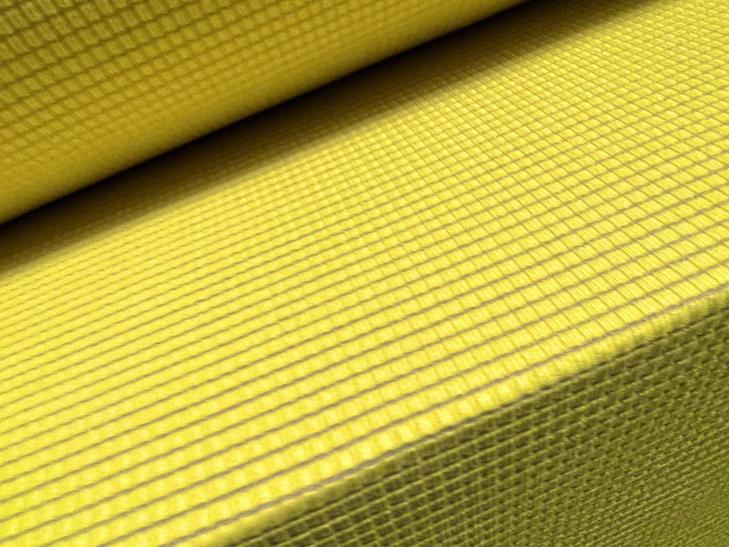 Stretch single jersey fashion fabric, per metre - geometric burnout - yellow