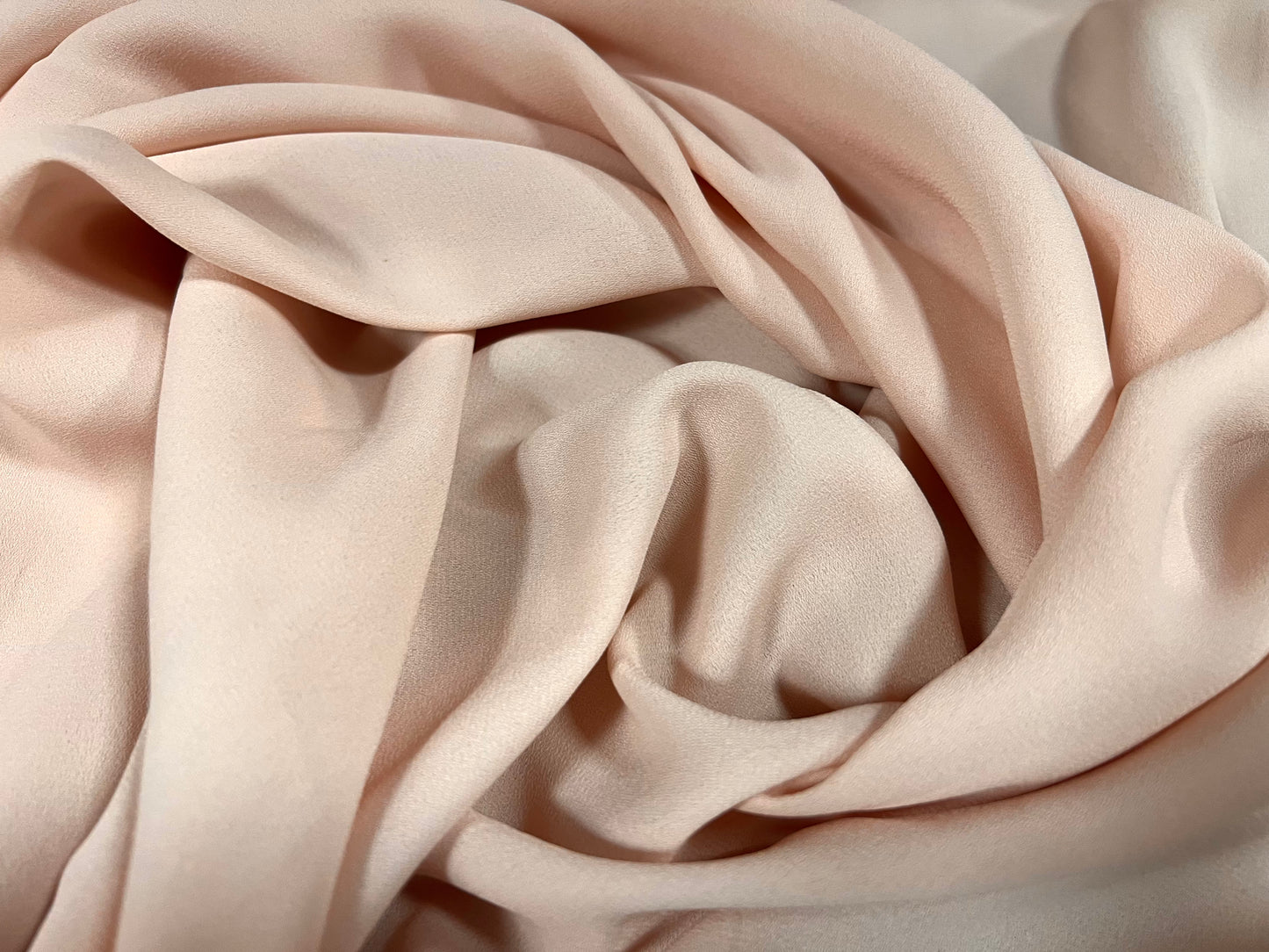 Woven georgette dress fabric - plain - blush