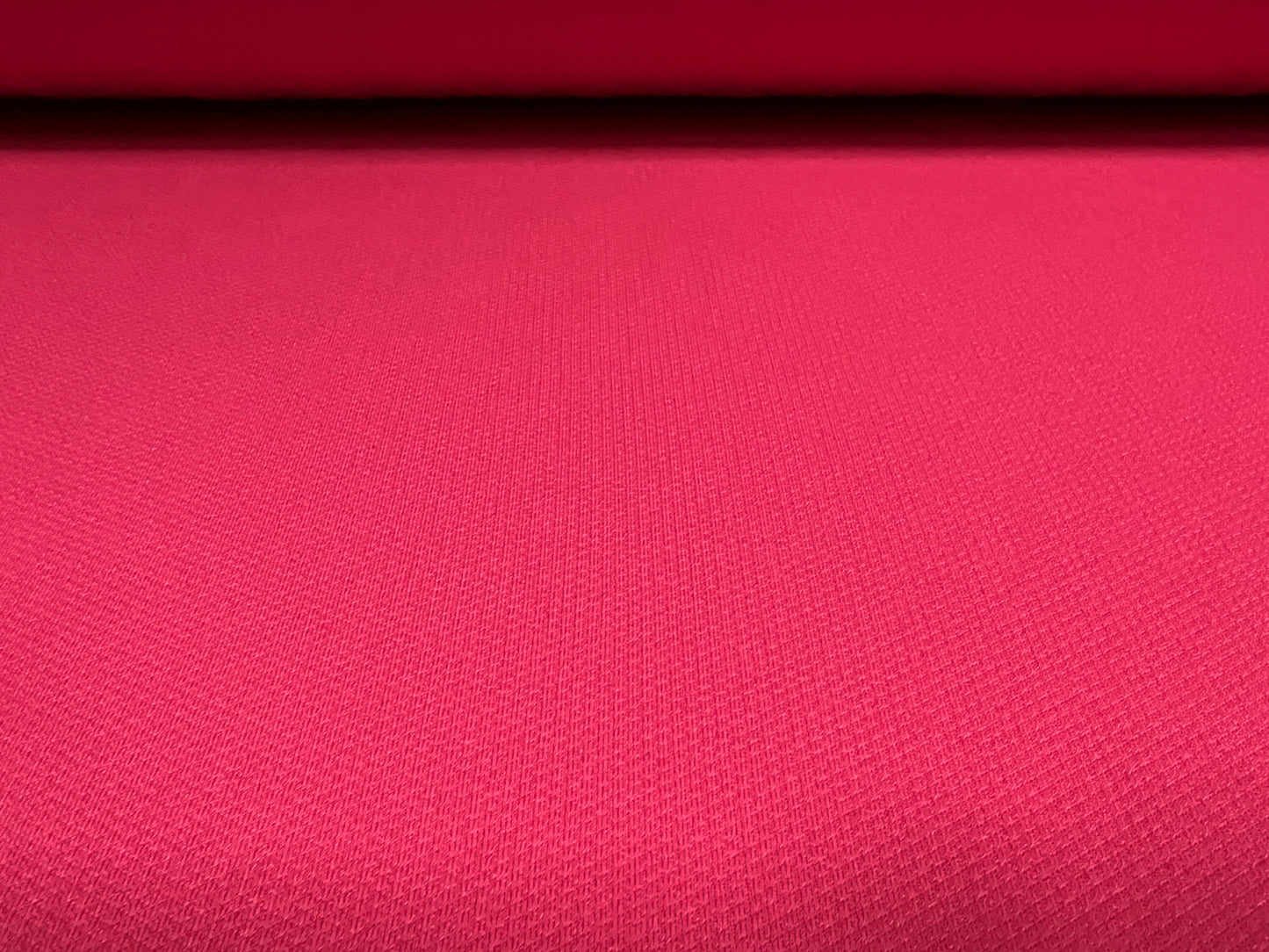 Double jersey knit spandex dress fabric, per metre - micro jacquard - fuchsia pink