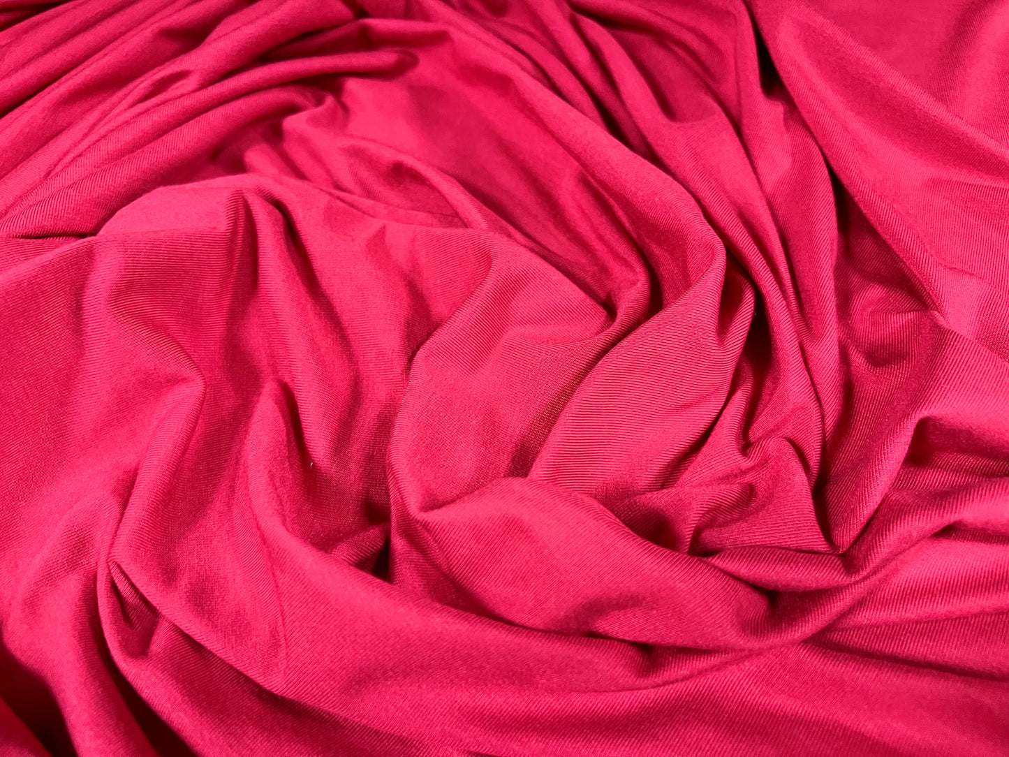 Micro modal soft stretch single  jersey fabric, per metre - plain - lipstick pink