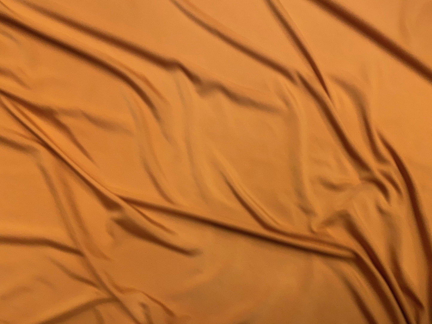 Soft touch spandex stretch jersey dress fabric, per metre - pumpkin