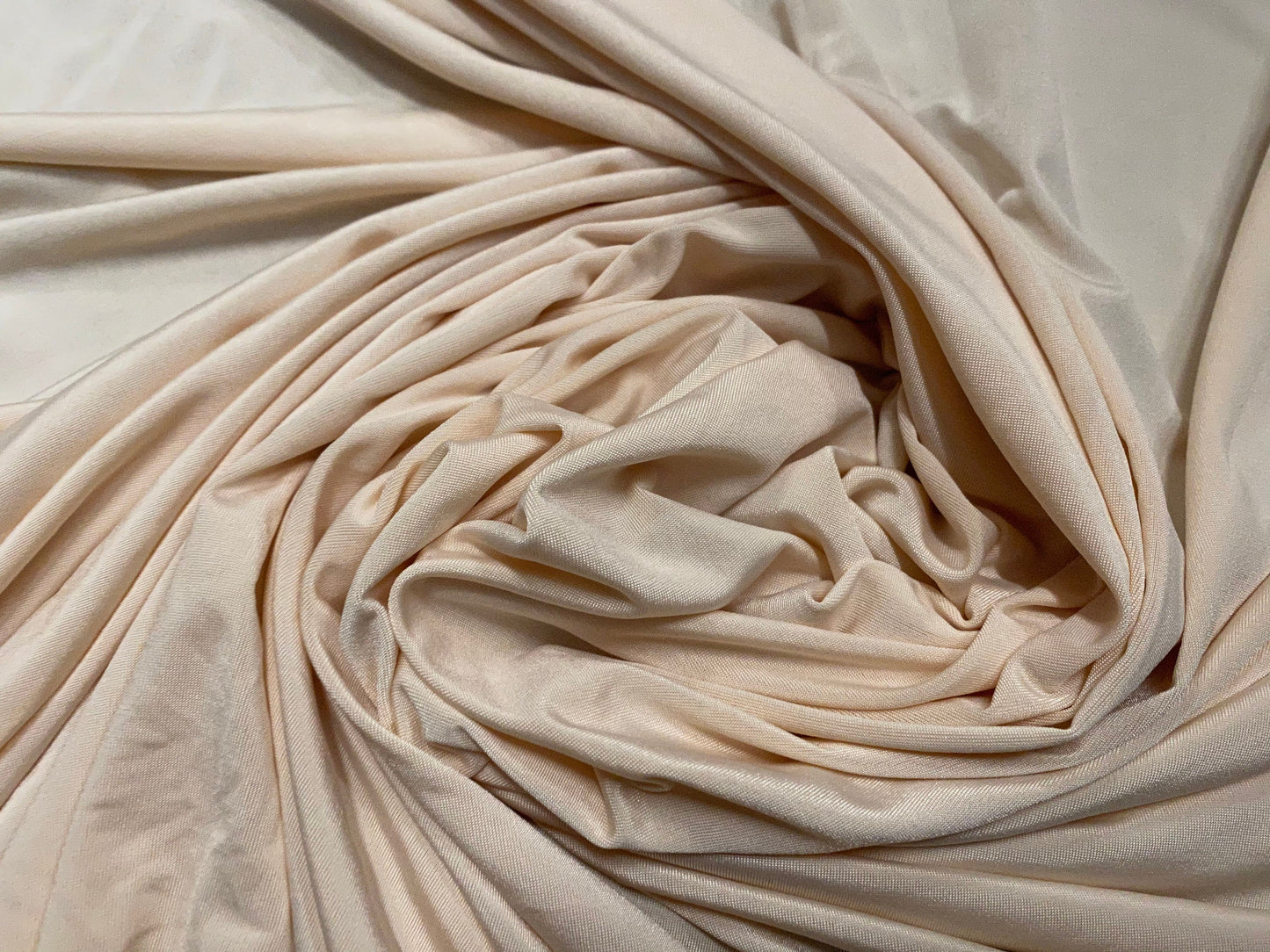 Soft touch spandex stretch jersey dress fabric, per metre - rosewater pink