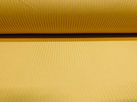 Stretch spandex rib jersey fabric, per metre - saffron yellow