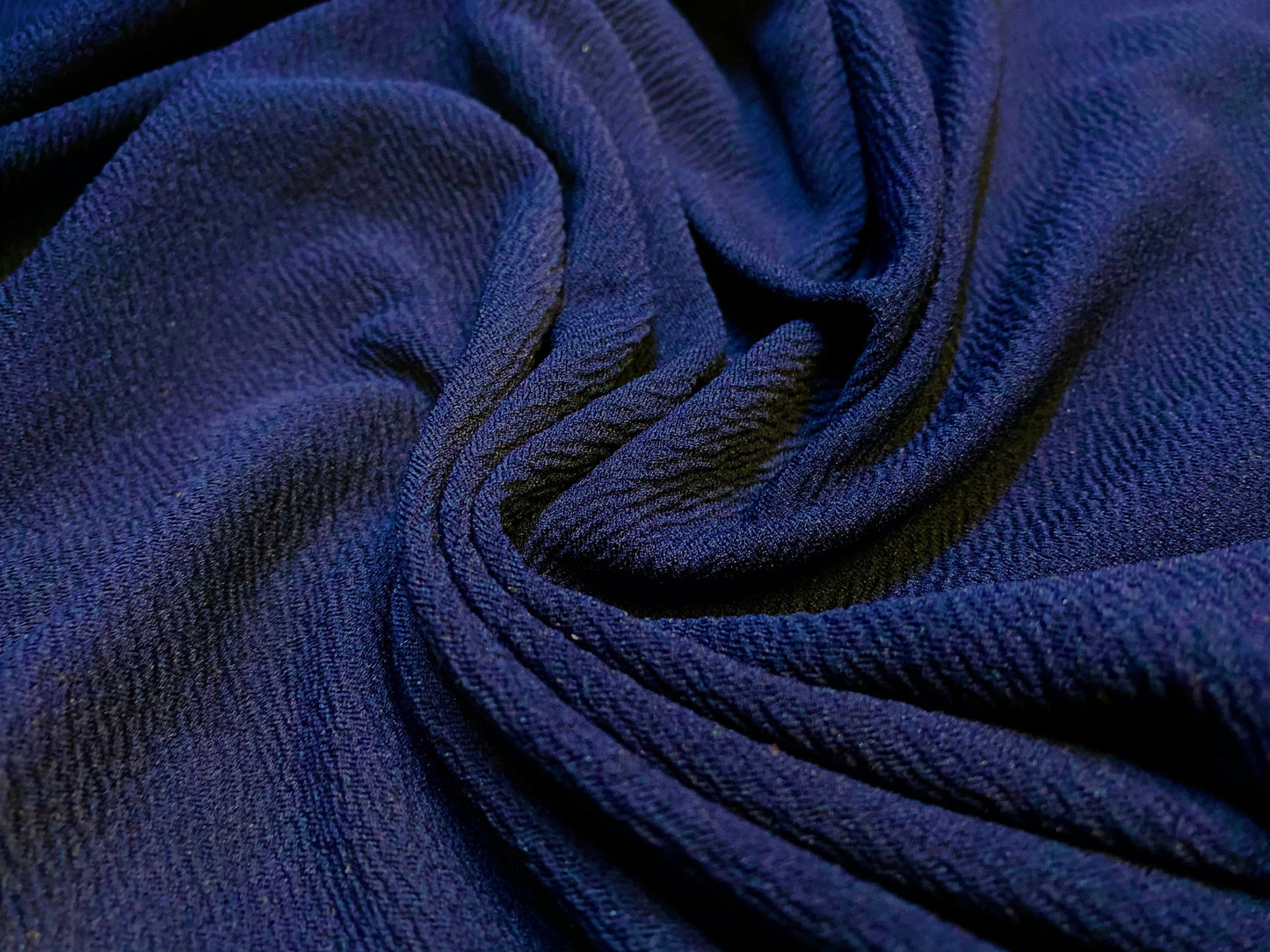 Valentino crepe spandex jersey fabric - similar to scuba - per metre - navy