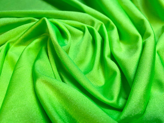 Swimwear stretch spandex jersey fabric, per metre - plain - bright green