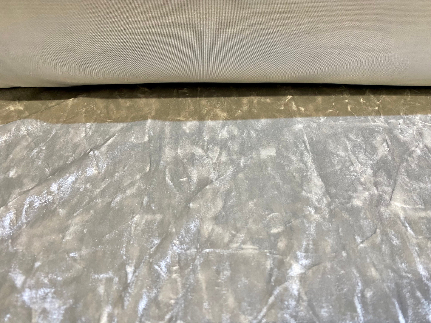 Marbled spandex velvet fabric, per metre - silver grey