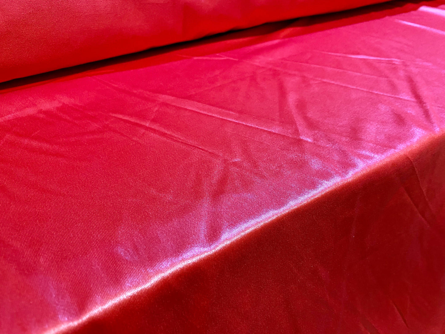 Ciré wet look coated stretch spandex jersey fabric, per metre - red