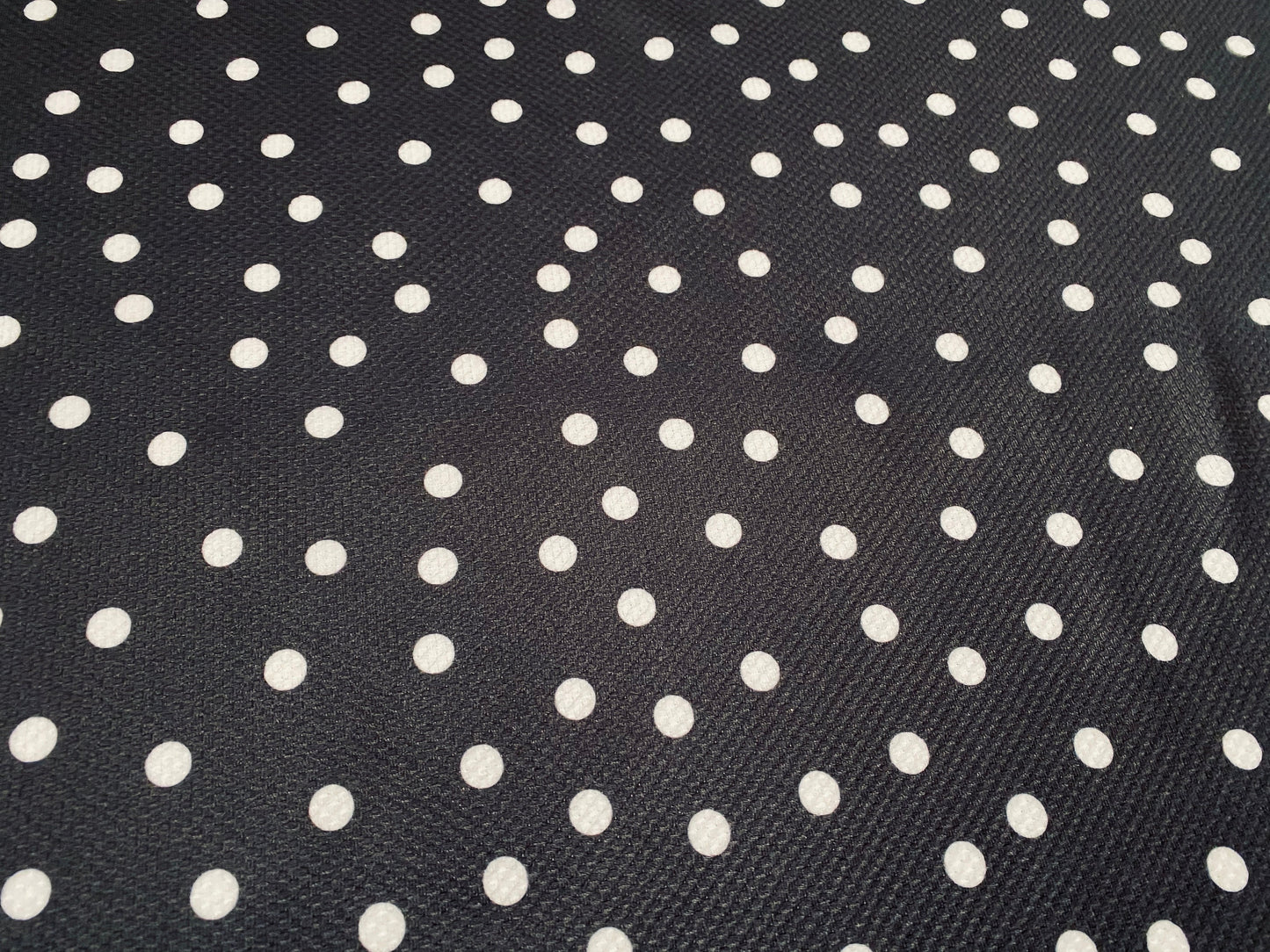 Scuba stretch spandex jersey fabric, per metre - textured polka dot