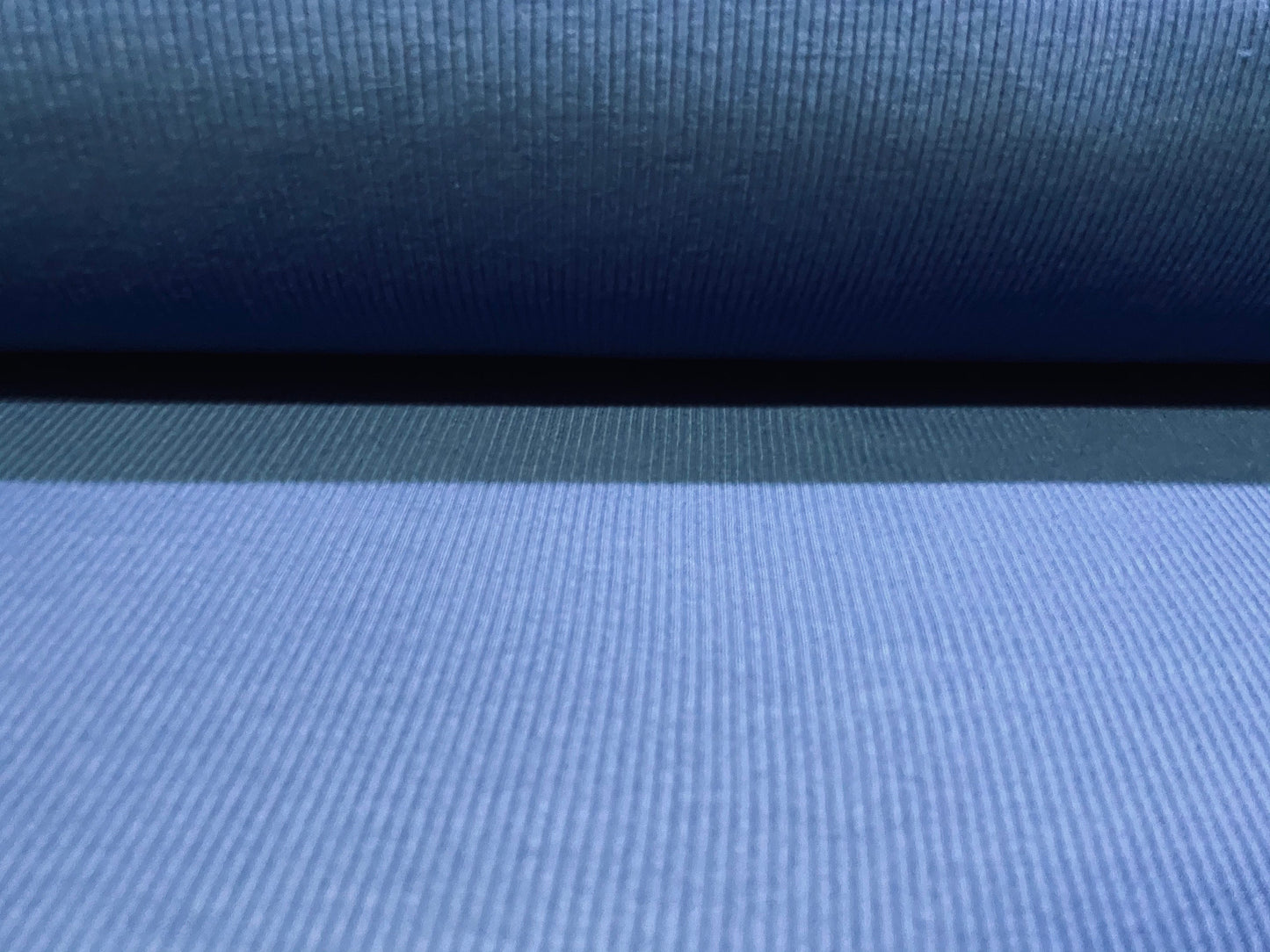 Soft touch rib jersey knit fabric, per metre - plain - Air Force blue