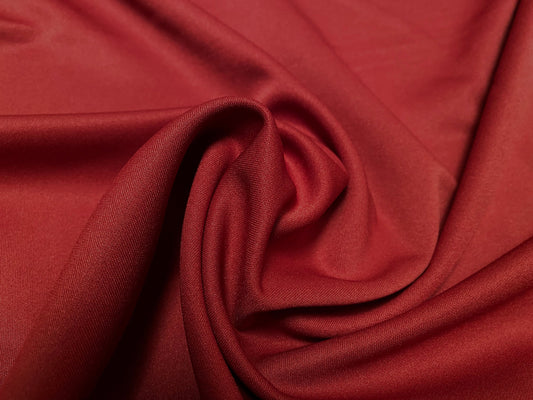 Marcella Scuba Spandex Jersey Stretch Fabric, Per Metre - Tile red