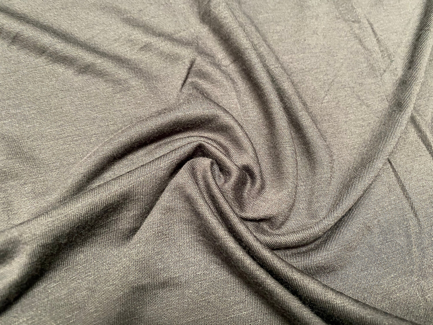 Viscose spandex jersey fabric, per metre - 170 cms wide - mid grey