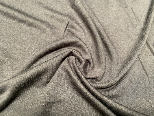 Viscose spandex jersey fabric, per metre - 170 cms wide - mid grey
