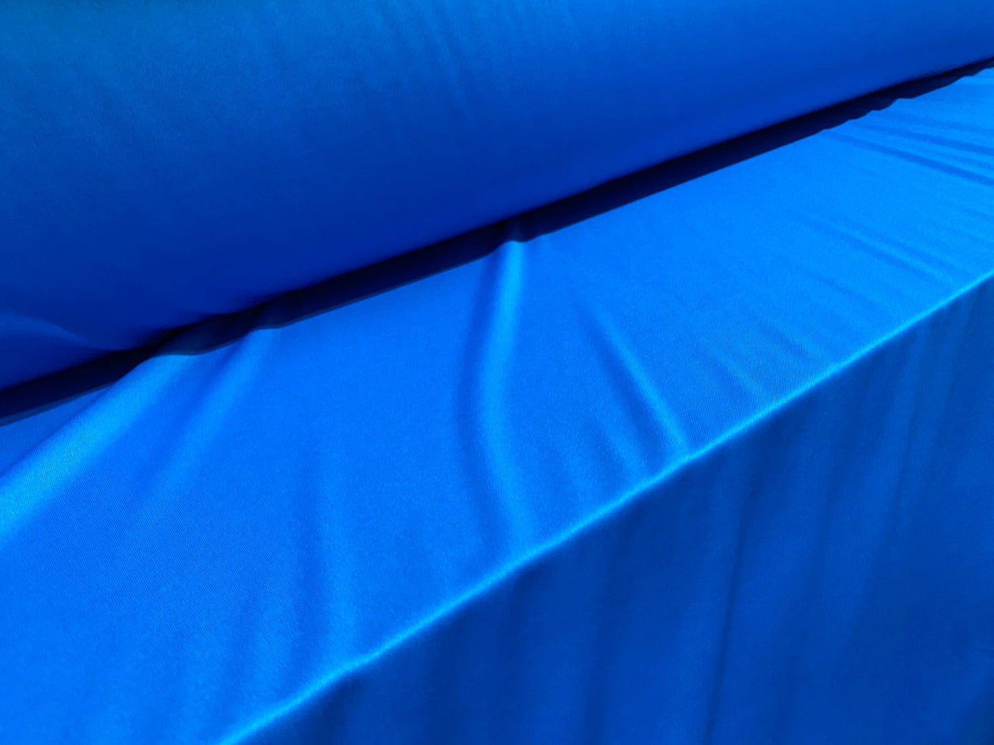 Single jersey polyester fabric - 60 inches wide - plain - Electric blue