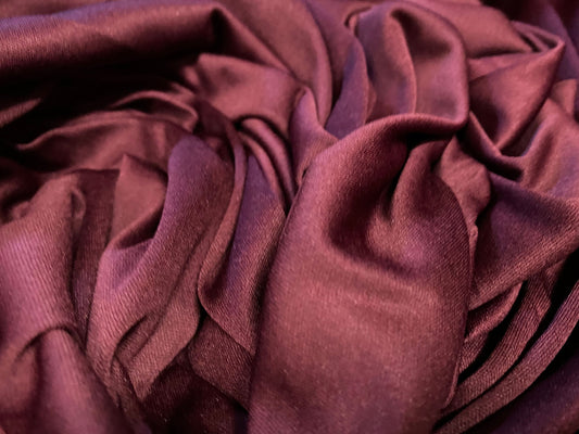 Single jersey polyester fabric - 60 inches wide - plain - Wine