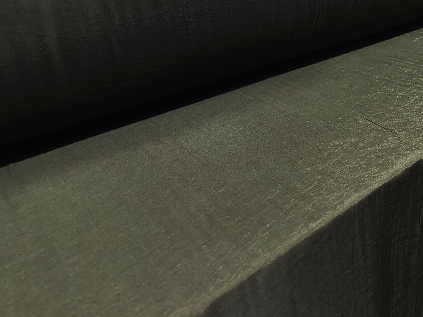 Woven lightweight shimmer fabric, per metre - ideal blouse shirt - khaki