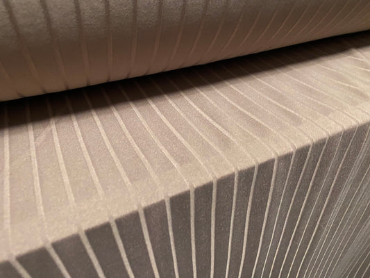 Stretch spandex rib jersey fabric, per metre - fawn