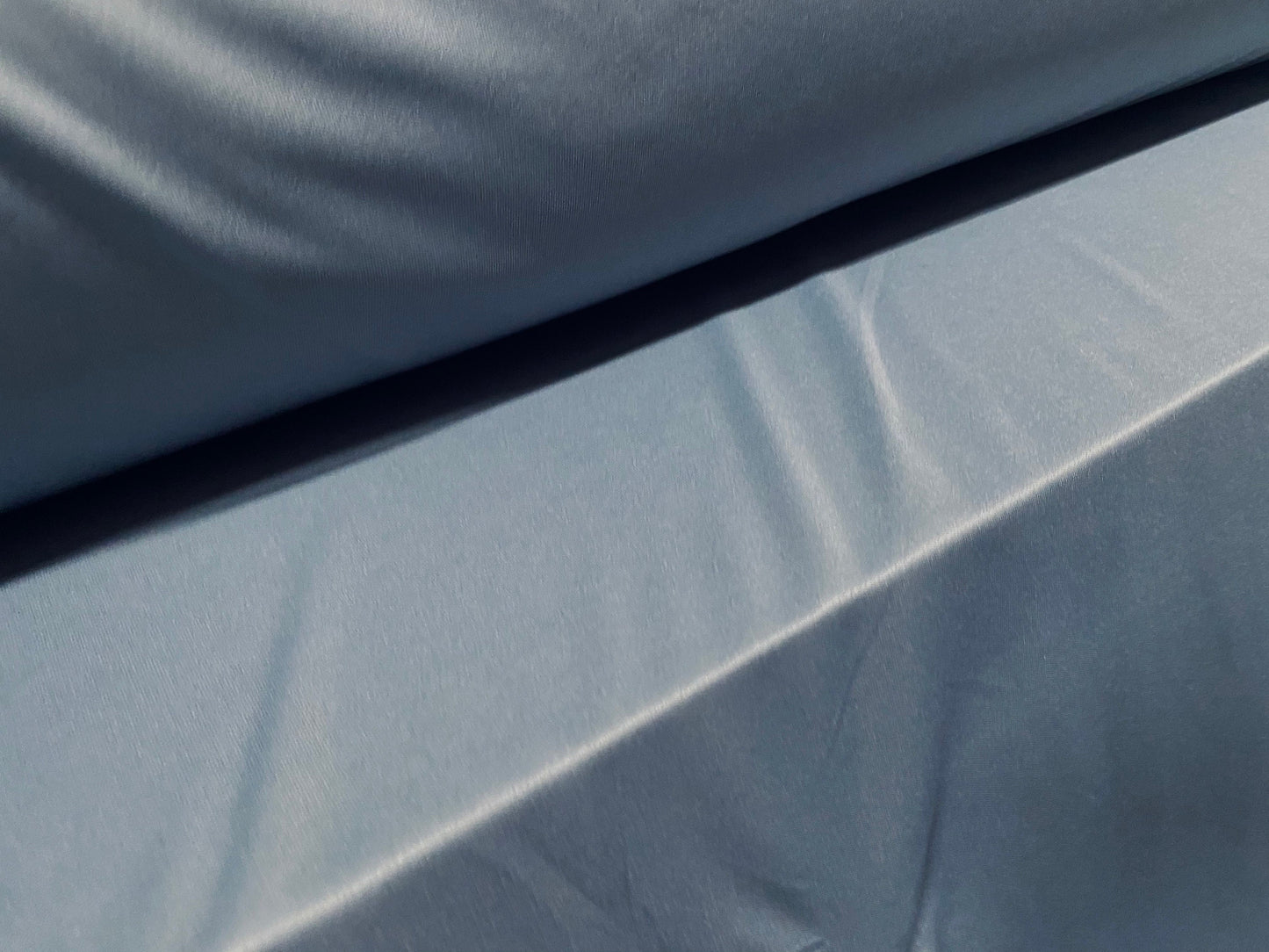 Single jersey polyester fabric - 60 inches wide - plain - Pale blue grey