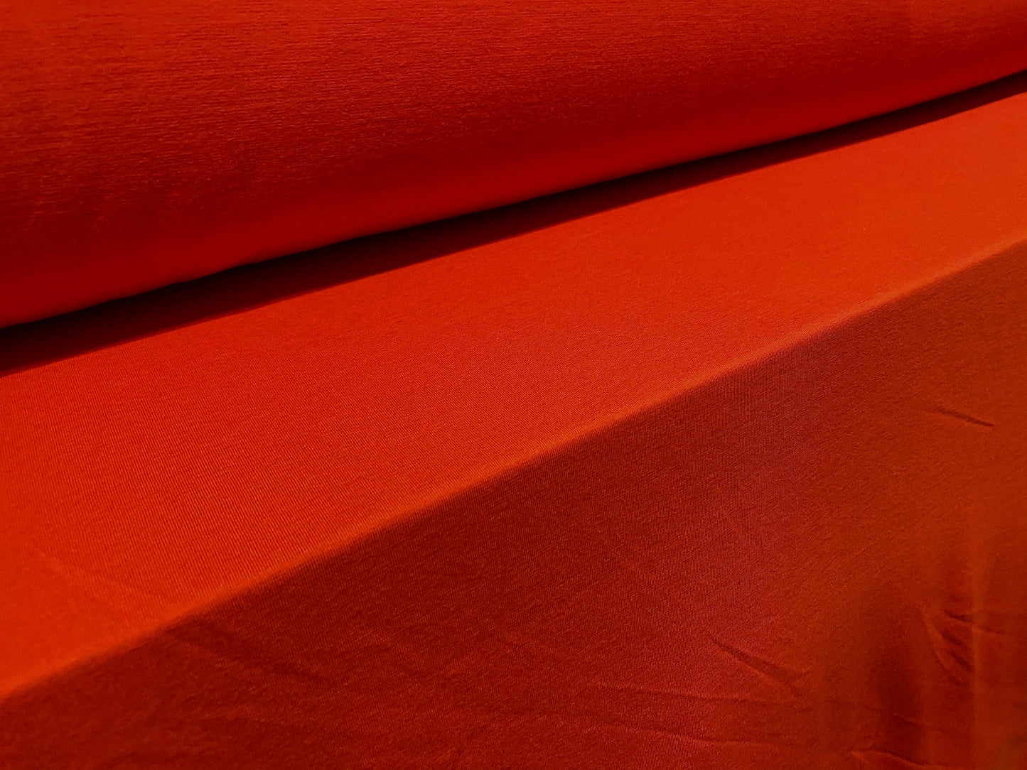 Single jersey dress fabric, per metre - dark orange