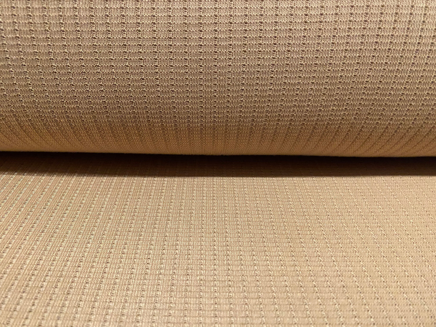 Knitwear rib jersey fabric, per metre - Stone
