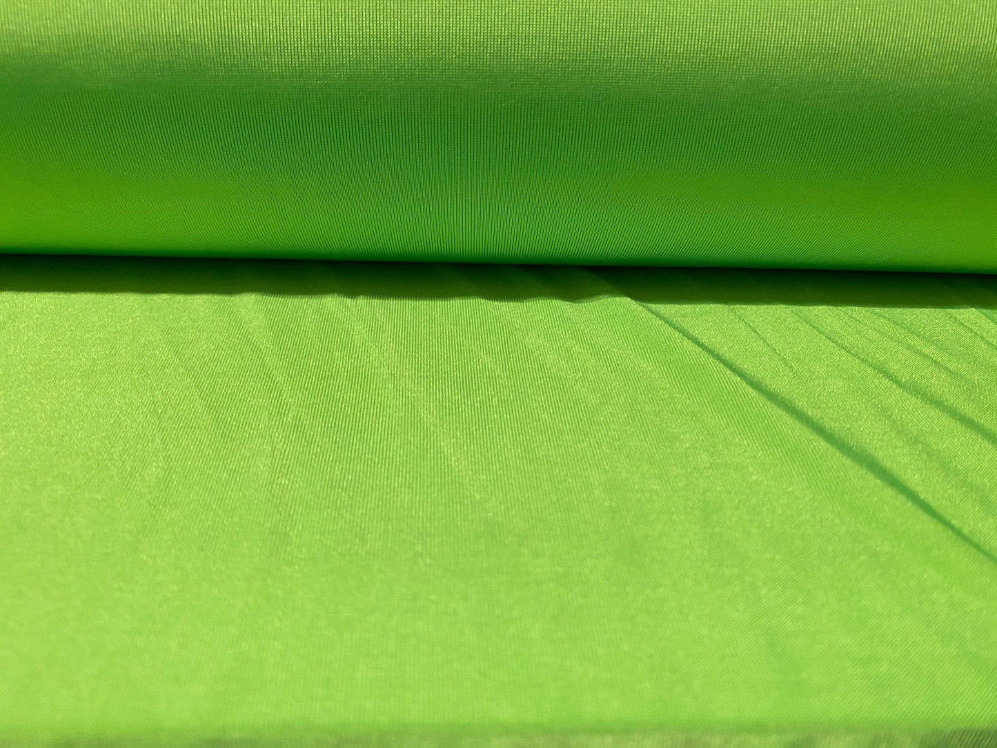 Spandex stretch single jersey disco fabric, per metre - bright apple green