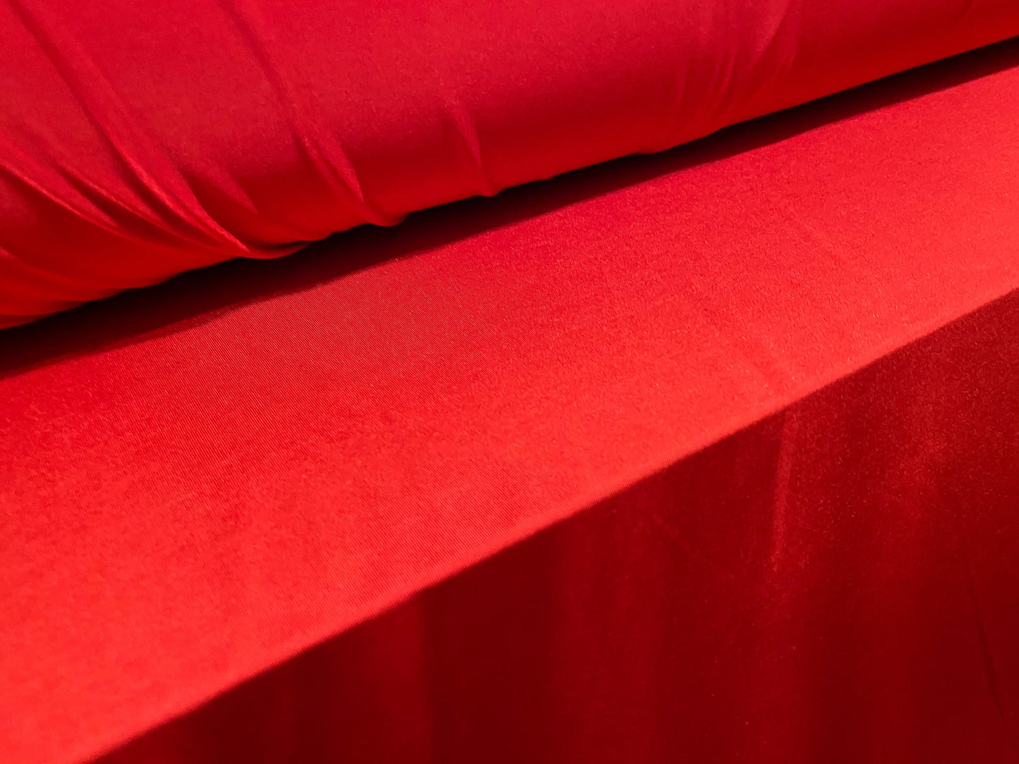 Spandex stretch single jersey disco fabric, per metre - Red