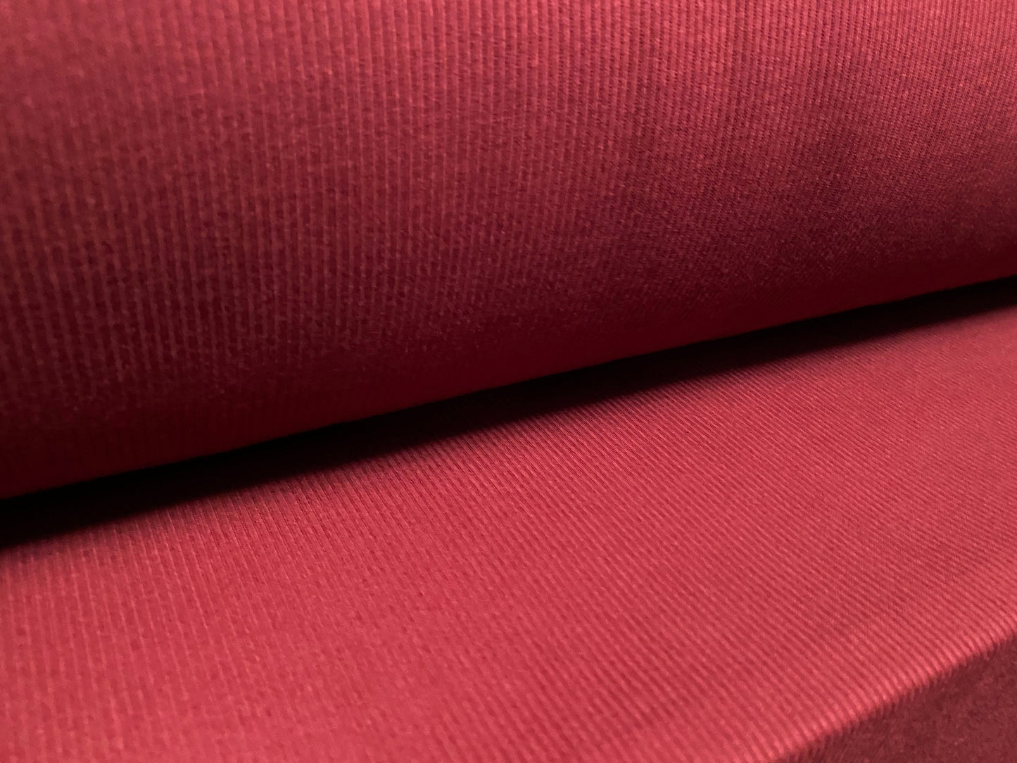 Soft touch rib jersey knit fabric, per metre - wine