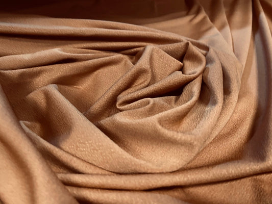 Spandex crepe jersey stretch fabric, per metre - cinnamon