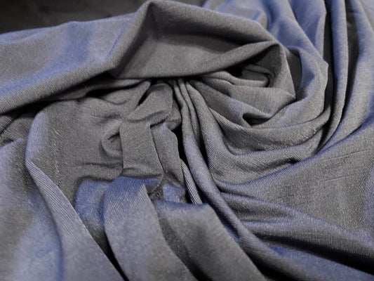 Textured slub spandex jersey fabric, per metre - grey