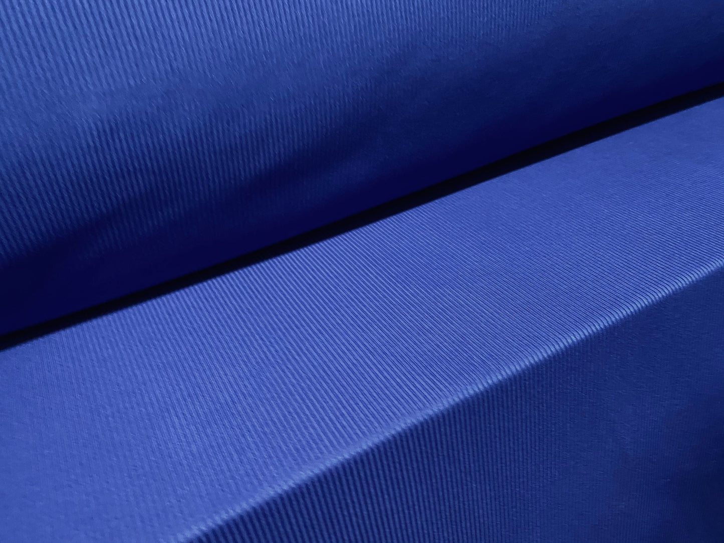 Stretch spandex rib jersey knit dress fabric, per metre - royal blue