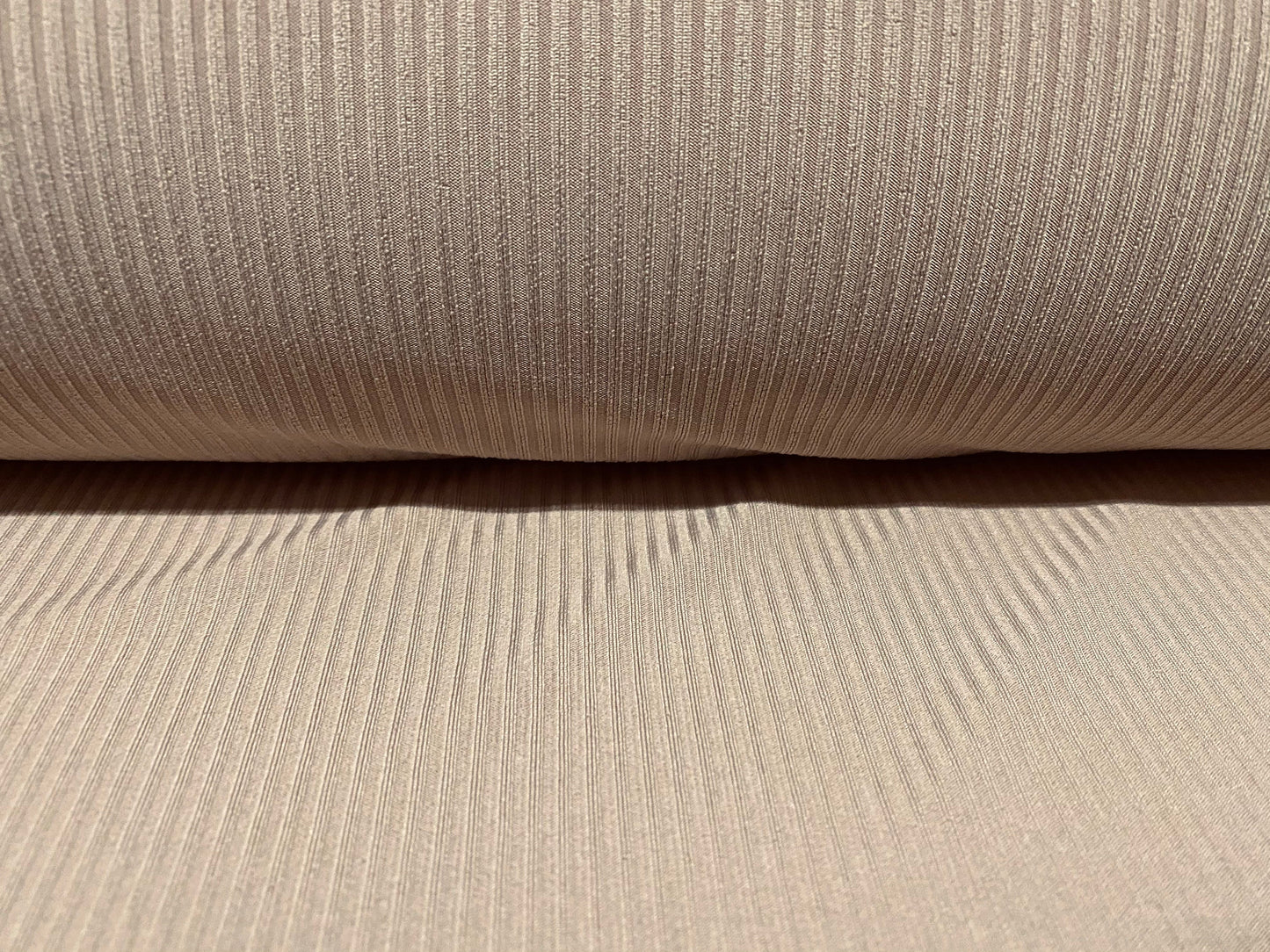 Stretch spandex rib jersey knit dress fabric, per metre - Stone
