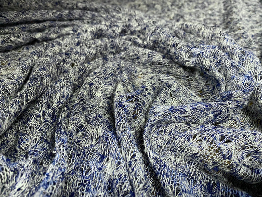 Light Wash Faux Denim Cotton Lycra Knit