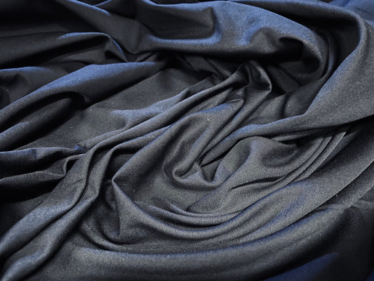 Navy blue ‘Wool-touch’ suiting & trouser fabric, per metre