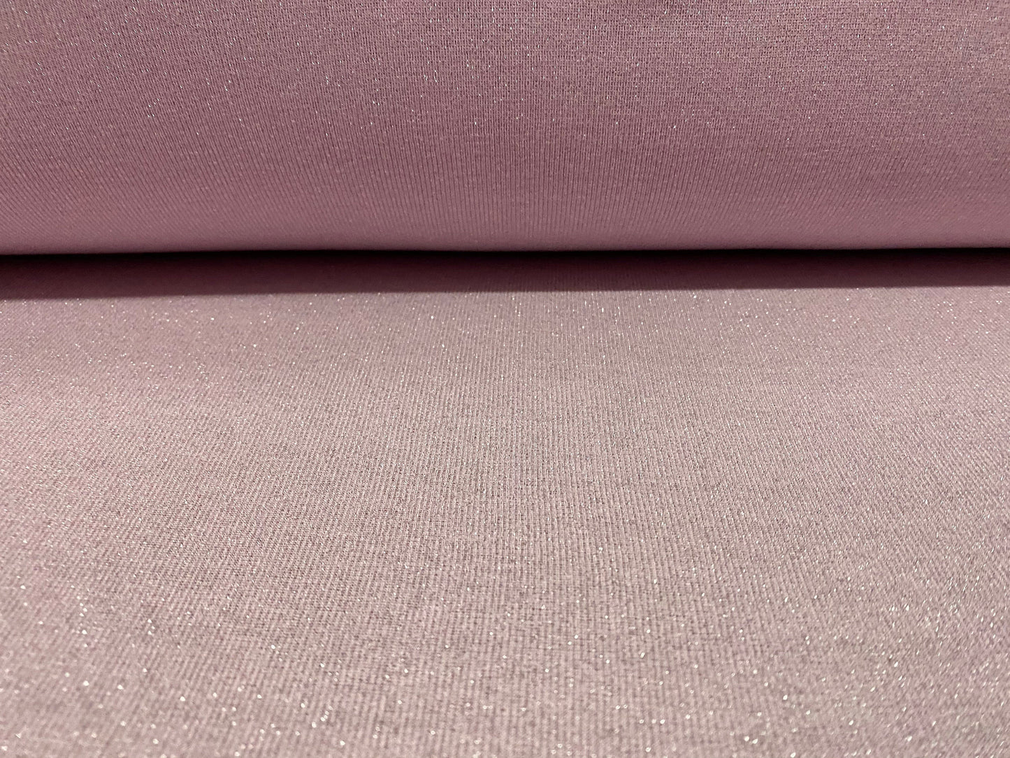 Lurex metallic knitwear spandex jersey fabric, per metre - pink