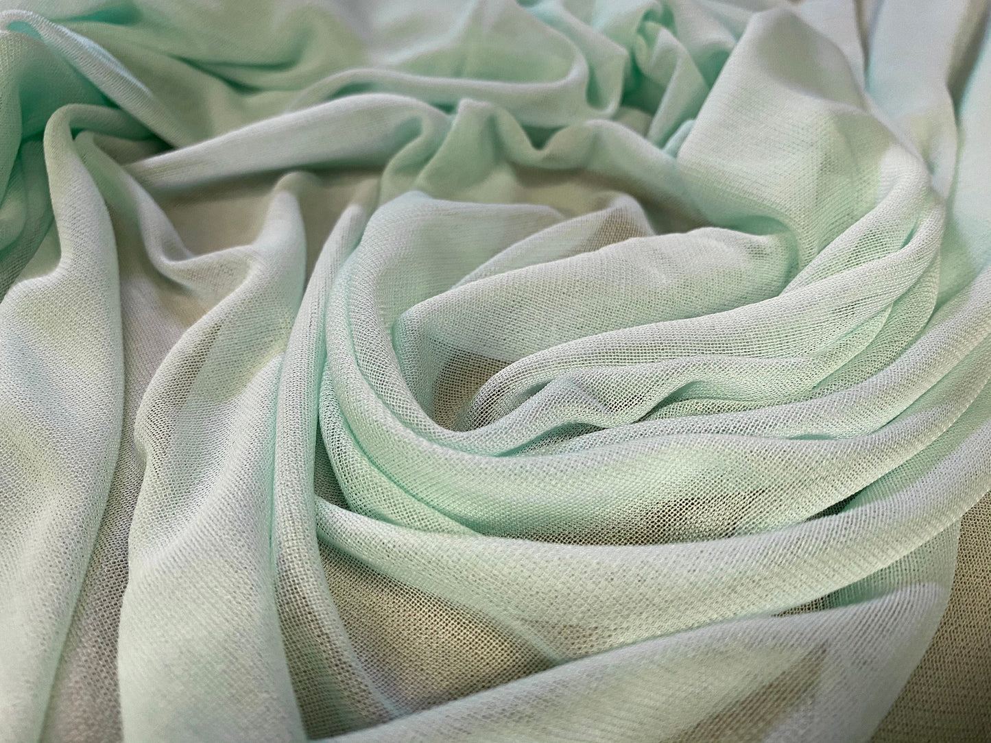 Chiffon jersey fabric, per metre - Mint