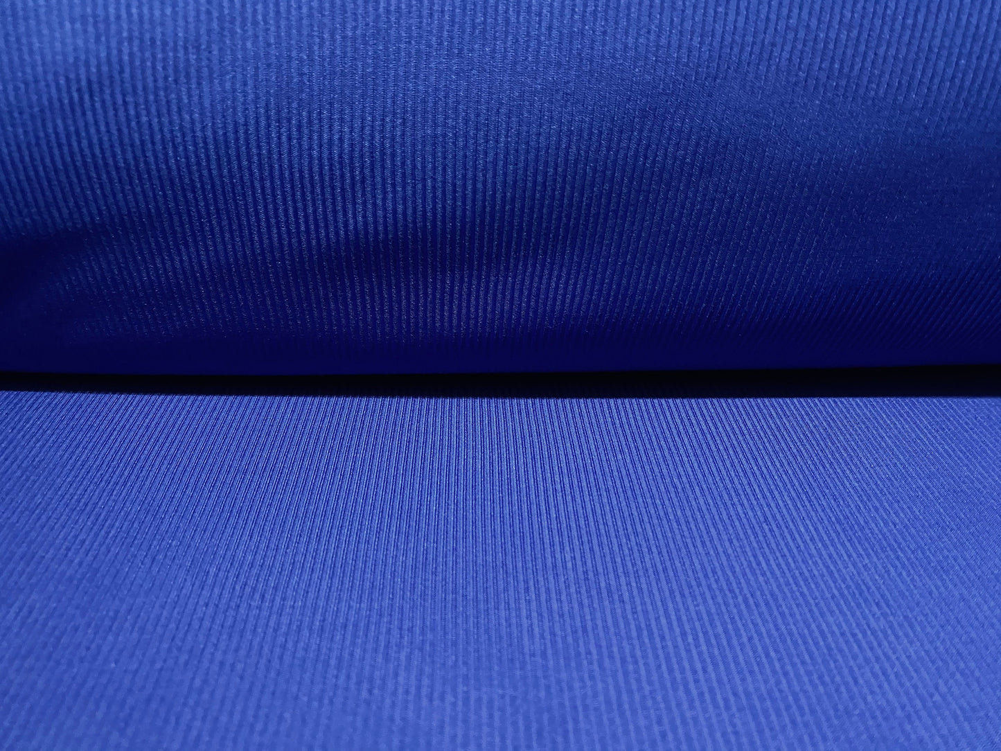 Stretch spandex rib jersey knit dress fabric, per metre - royal blue