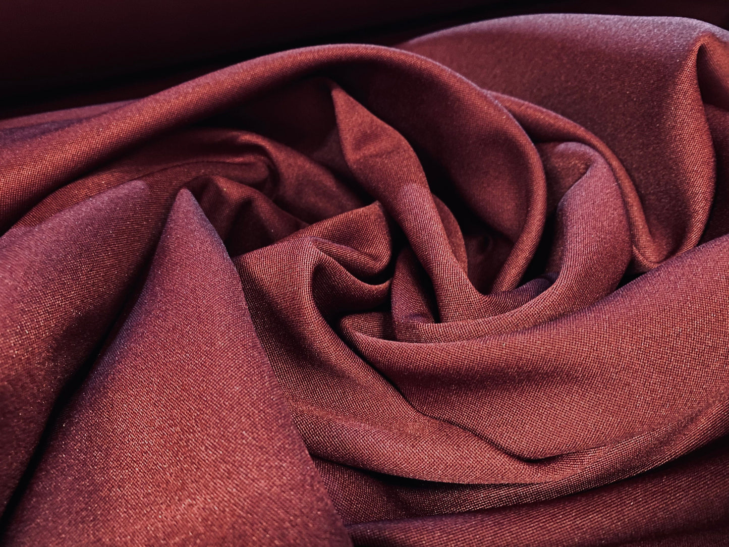 Wine ‘Wool-touch’ suiting & trouser fabric, per metre