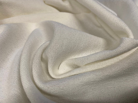 Morgan crepe double jersey Stretch fabric, per metre - ivory