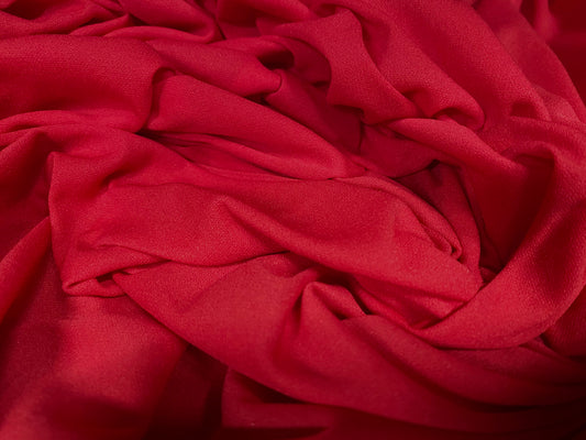 Single jersey mousse fabric, per metre - red